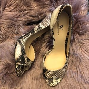 Snake skin heels